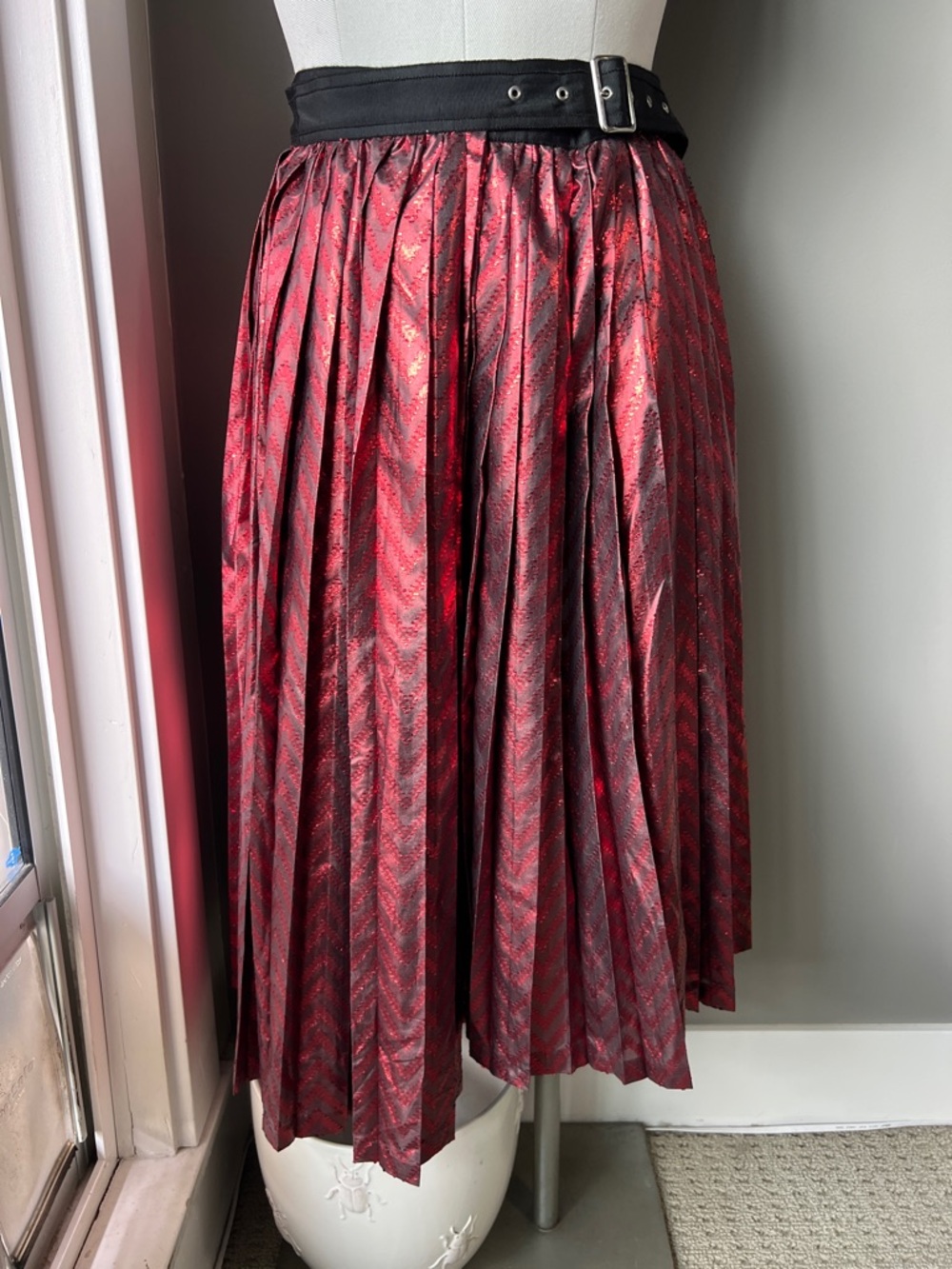 Noir Kei Ninomiya Metallic Skirt